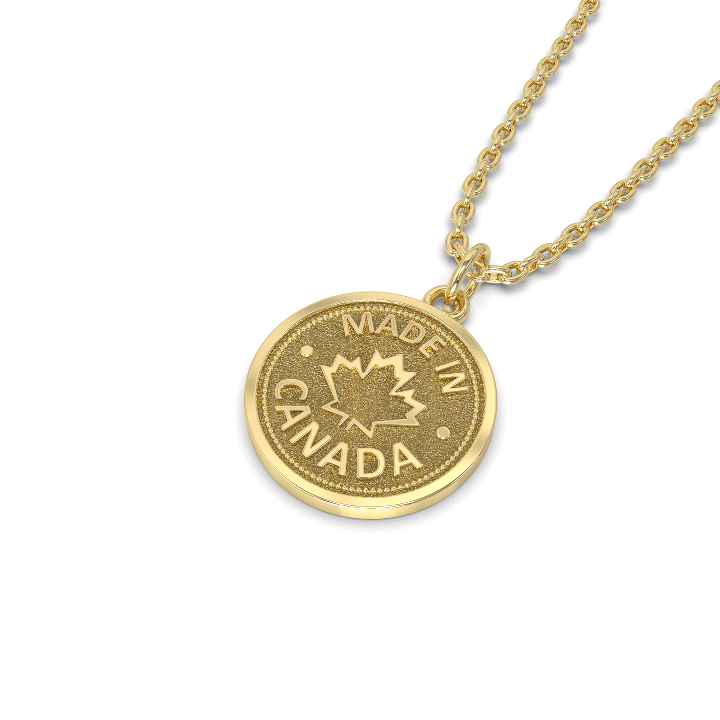 Fabriqué Au Canada Coin Pendant
