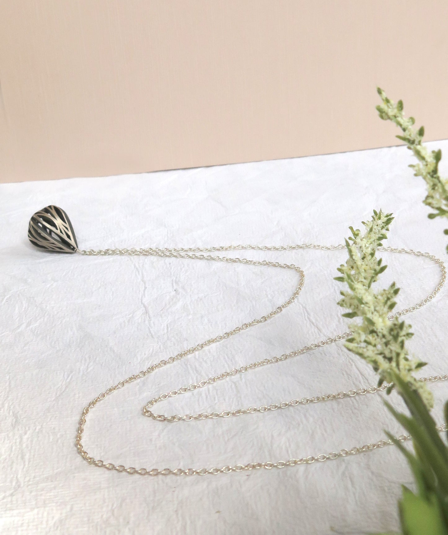 art deco design jewelry, art nouveau inspired pendant, elvish, elven, silver geometric contemporary necklace, drop necklace