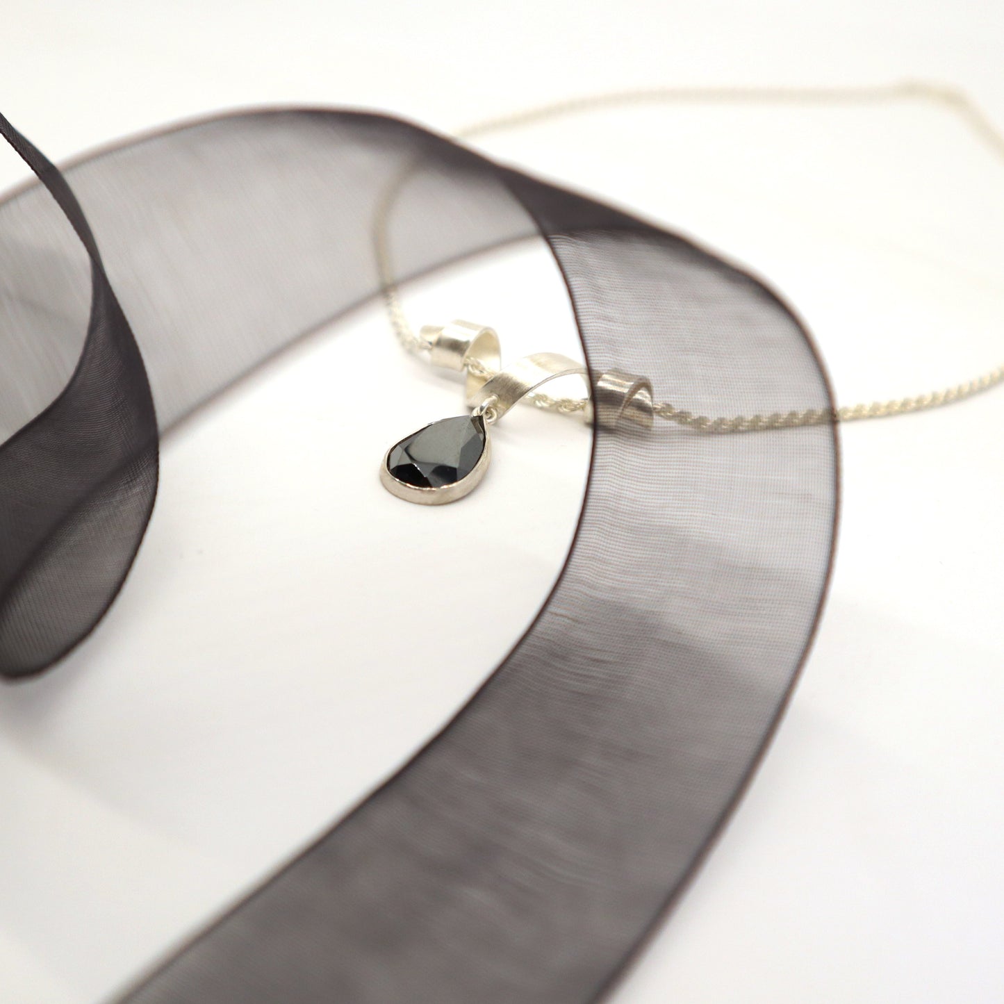 Whirl Pendant with Hematite