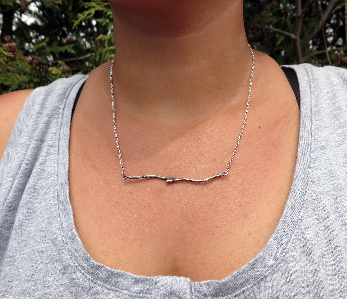 twig necklace, nature inspired jewelry, organic jewelry, textured jewellery