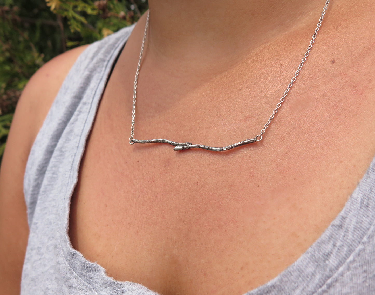 twig necklace, nature inspired jewelry, organic jewelry, textured jewellery