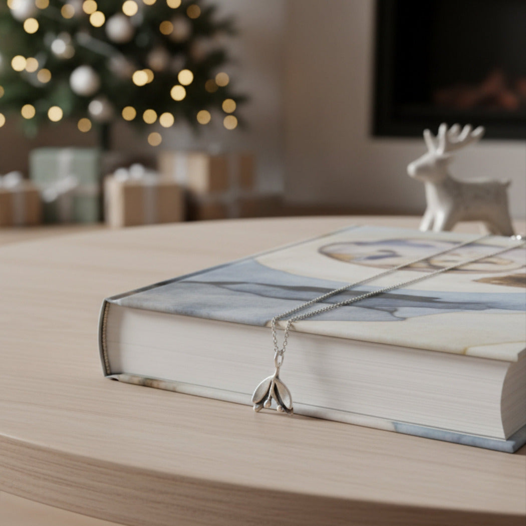 Kiss Under the Mistletoe Pendant