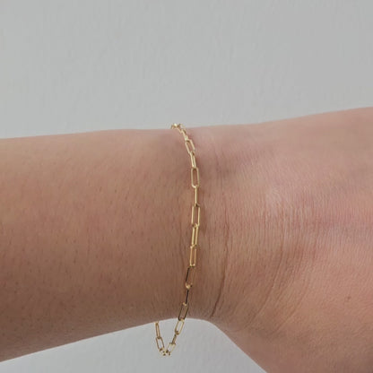 Gold Paperclip Chain