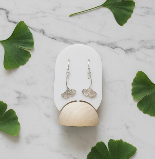 Ginkgo Dangle Earrings - Small