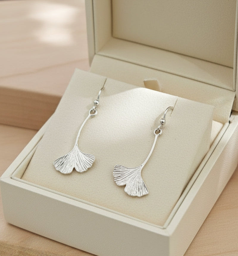 Ginkgo Dangle Earrings - Small