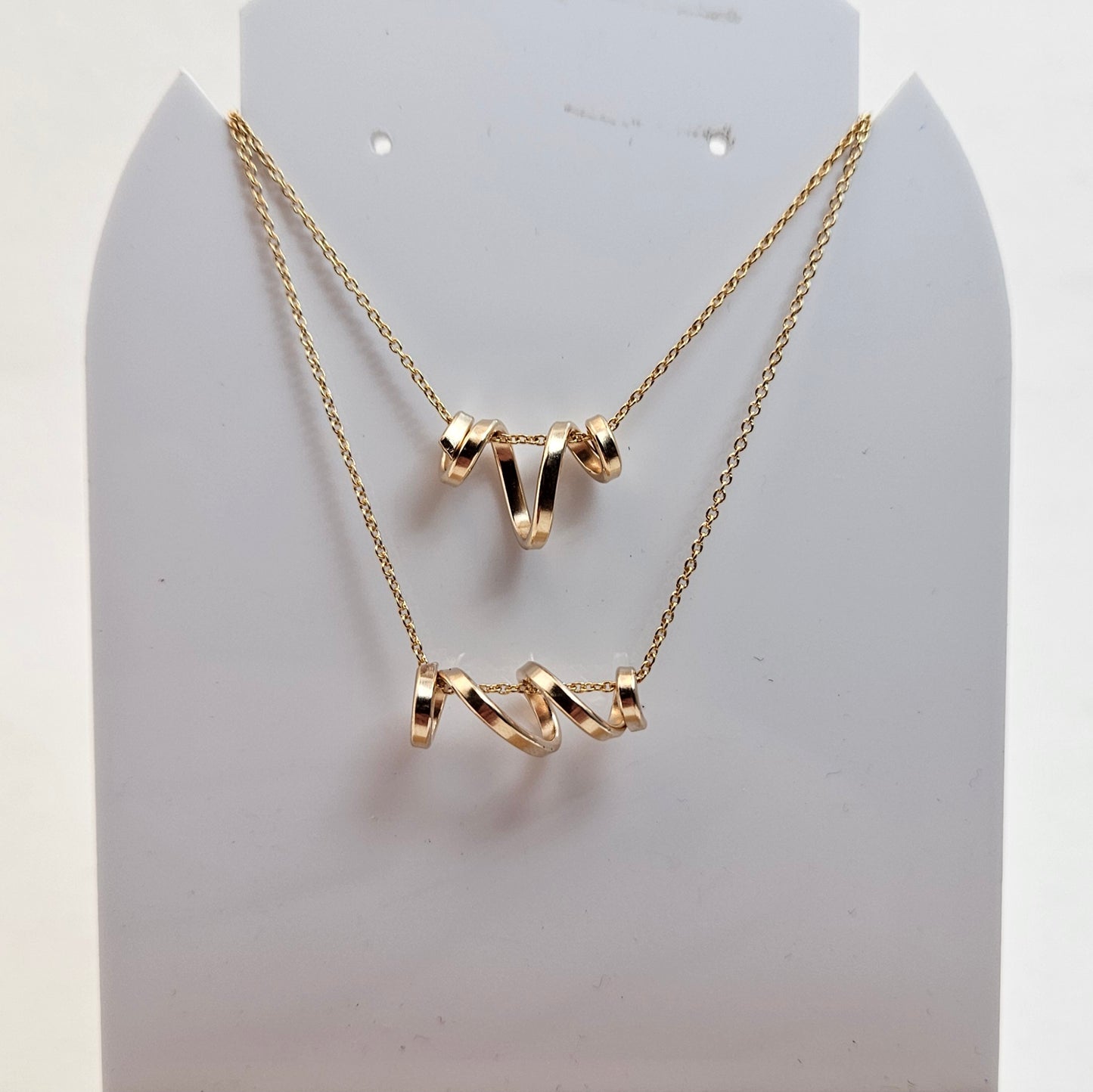 Dainty Yellow Gold-Filled Whirl Pendant