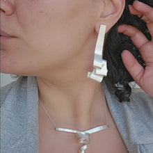 Load and play video in Gallery viewer, Large Cascade Stud Earrings
