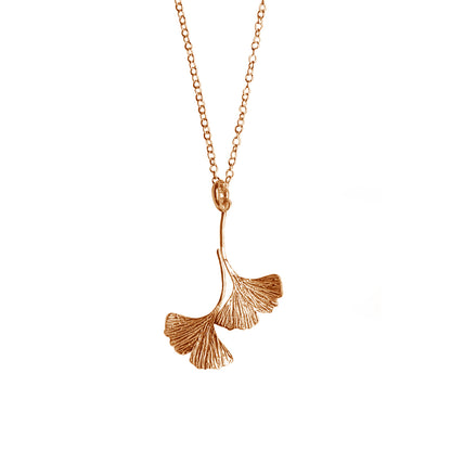 ginkgo leaves, nature jewellery, leaf pendant, delicate necklace, textured leaf jewelry, dainty