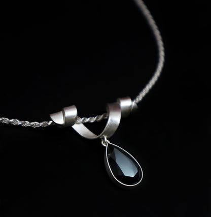 Whirl Pendant with Hematite