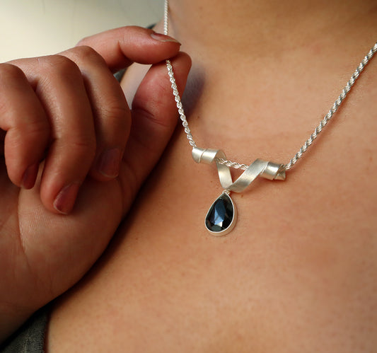 Whirl Pendant with Hematite