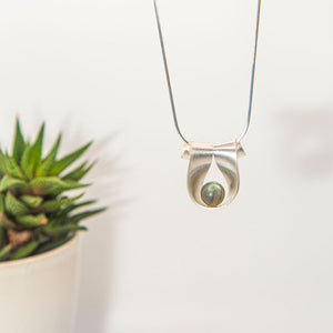Ribbon Pendant with Freshwater Pearl