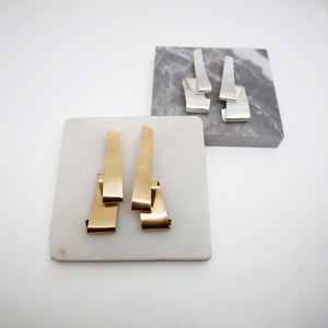 Gold-Filled Cascade Stud Earrings