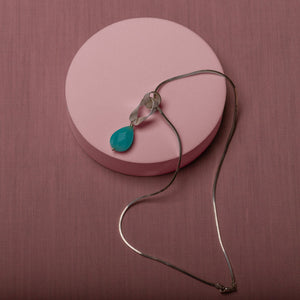 Knot Pendant with Amazonite