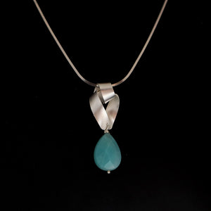 Knot Pendant with Amazonite