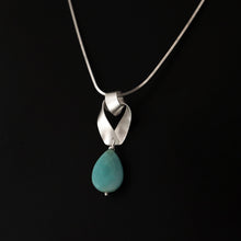 Load image into Gallery viewer, Knot Pendant with Amazonite
