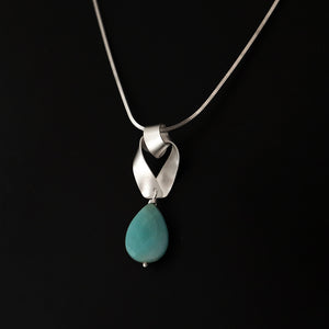 Knot Pendant with Amazonite