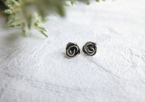 Classic Rose Stud Earrings