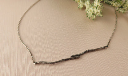 twig necklace, nature inspired jewelry, organic jewelry, textured jewellery 