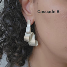Load and play video in Gallery viewer, Large Cascade Stud Earrings
