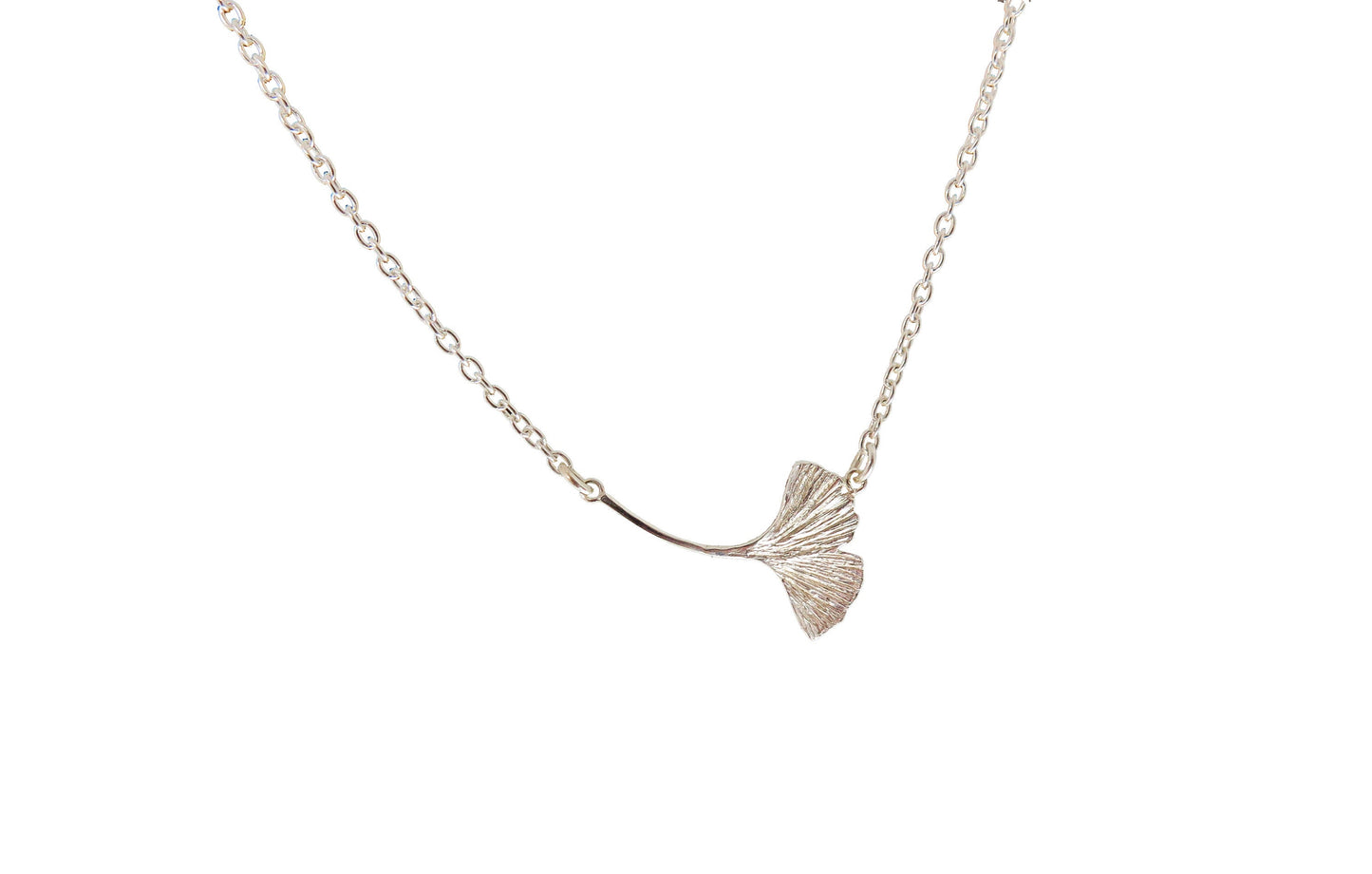 ginkgo leaves, nature jewellery, leaf necklace, delicate necklace, textured leaf jewelry, dainty